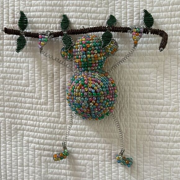 Art Funky Monkey Beaded Wire Wrapped Decor Tropical - Picture 2 of 10